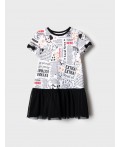 Платье трикотажное для девочек multicolor
