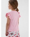 Джемпер трикотажный для девочек (футболка) pale pink