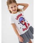 Платье трикотажное для девочек white, black