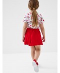 Шорты трикотажные для девочек, 2 шт в комплекте pale pink, red