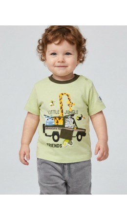 Джемпер детский трикотажный для мальчиков (футболка) light green