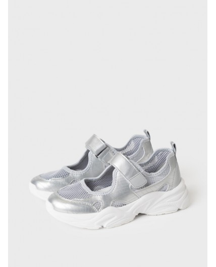 Туфли для девочек серебряный