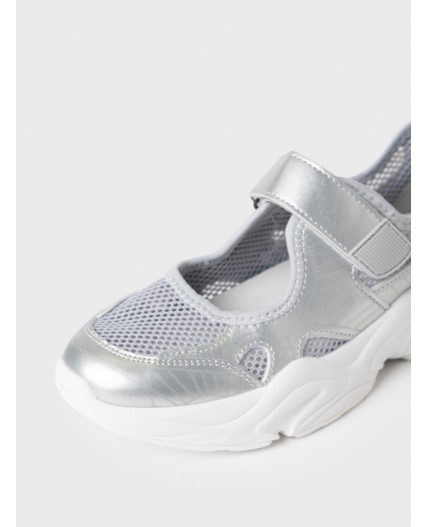 Туфли для девочек серебряный