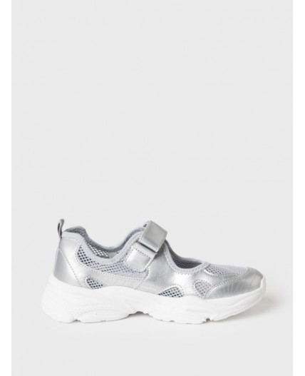 Туфли для девочек серебряный