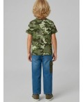 Брюки текстильные джинсовые для мальчиков dark blue, dark green