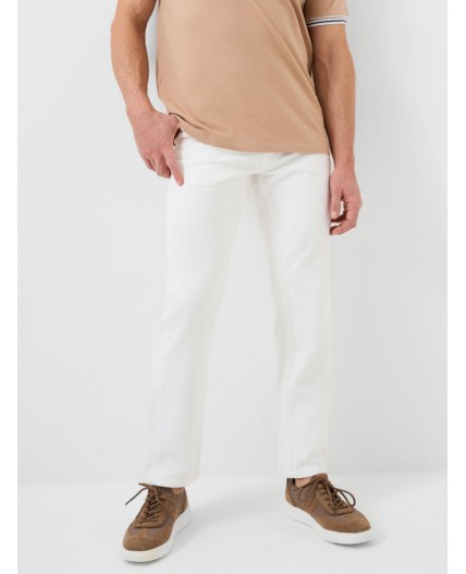 Брюки текстильные джинсовые для мужчин white