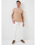 Брюки текстильные джинсовые для мужчин white
