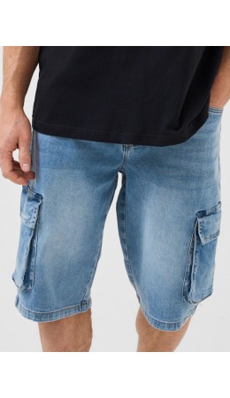 Шорты текстильные джинсовые для мужчин blue