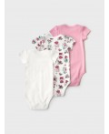 Боди детское трикотажное для девочек, 3 шт в комплекте multicolor