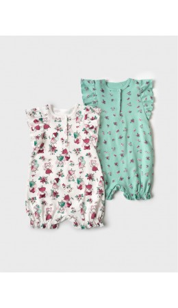 Песочник детский трикотажный для девочек, 2 шт в комплекте multicolor