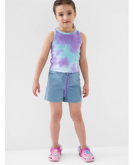 Шорты трикотажные для девочек blue