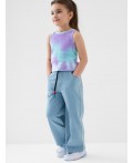 Брюки трикотажные для девочек blue