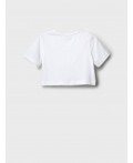 Фуфайка трикотажная для девочек (футболка) white