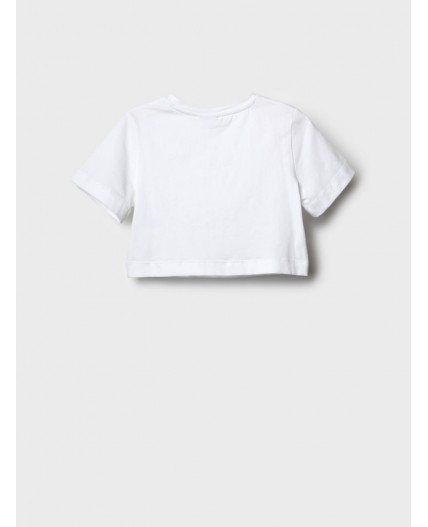 Фуфайка трикотажная для девочек (футболка) white