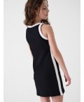 Платье трикотажное для девочек white, dark grеy