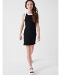 Платье трикотажное для девочек white, dark grеy