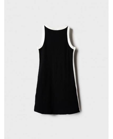 Платье трикотажное для девочек white, dark grеy