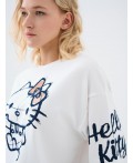 Комплект трикотажный для женщин: фуфайка (футболка), шорты white, beige, dark grеy