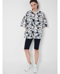 Комплект трикотажный для женщин: фуфайка (футболка), брюки (легинсы) multicolor