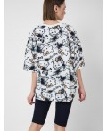 Комплект трикотажный для женщин: фуфайка (футболка), брюки (легинсы) multicolor