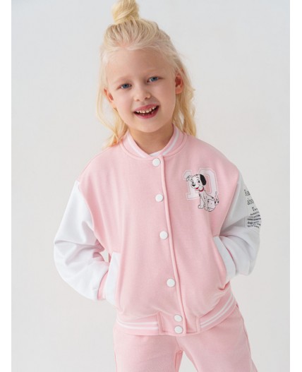 Толстовка трикотажная для девочек white, pale pink