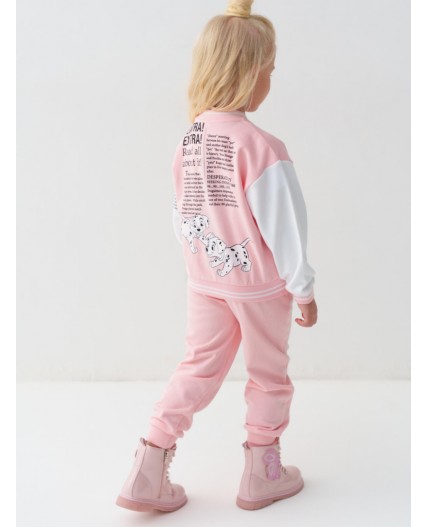 Толстовка трикотажная для девочек white, pale pink