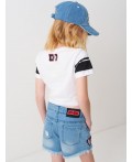 Фуфайка трикотажная для девочек (футболка) white