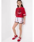 Фуфайка трикотажная для девочек (футболка) red