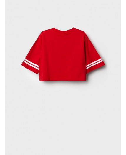 Фуфайка трикотажная для девочек (футболка) red