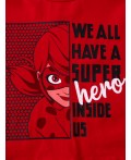 Фуфайка трикотажная для девочек (футболка) red
