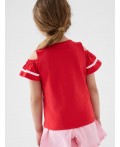 Джемпер трикотажный для девочек (футболка) red