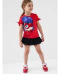 Джемпер трикотажный для девочек (футболка) red