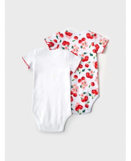 Боди детское трикотажное для девочек, 2 шт в комплекте multicolor