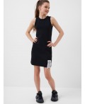 Платье трикотажное для девочек black