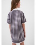 Платье трикотажное для девочек white, grey