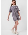 Платье трикотажное для девочек white, grey