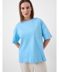 Фуфайка трикотажная для женщин (футболка) light blue