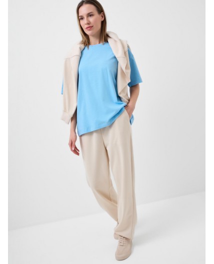 Фуфайка трикотажная для женщин (футболка) light blue