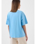 Фуфайка трикотажная для женщин (футболка) light blue