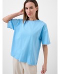 Фуфайка трикотажная для женщин (футболка) light blue