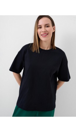 Фуфайка трикотажная для женщин (футболка) black