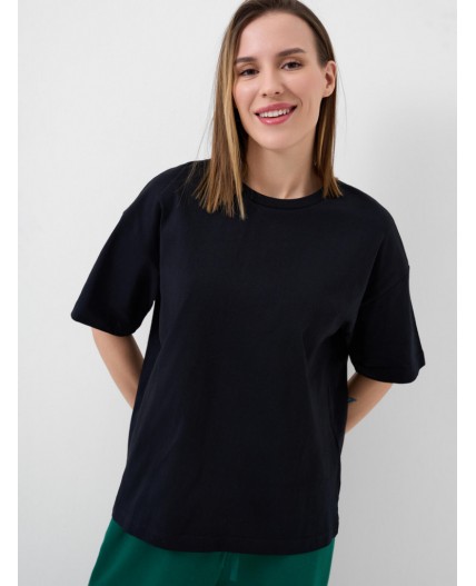 Фуфайка трикотажная для женщин (футболка) black