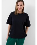 Фуфайка трикотажная для женщин (футболка) black