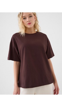 Фуфайка трикотажная для женщин (футболка) brown