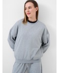 Толстовка трикотажная для женщин grey melange