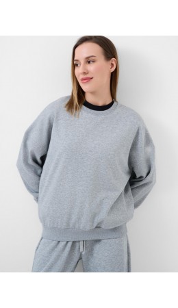 Толстовка трикотажная для женщин grey melange