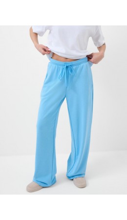 Брюки трикотажные для женщин light blue