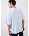 Фуфайка трикотажная для мужчин (футболка) white