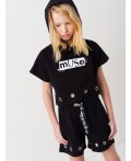 Шорты трикотажные для девочек black