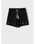 Шорты трикотажные для девочек black